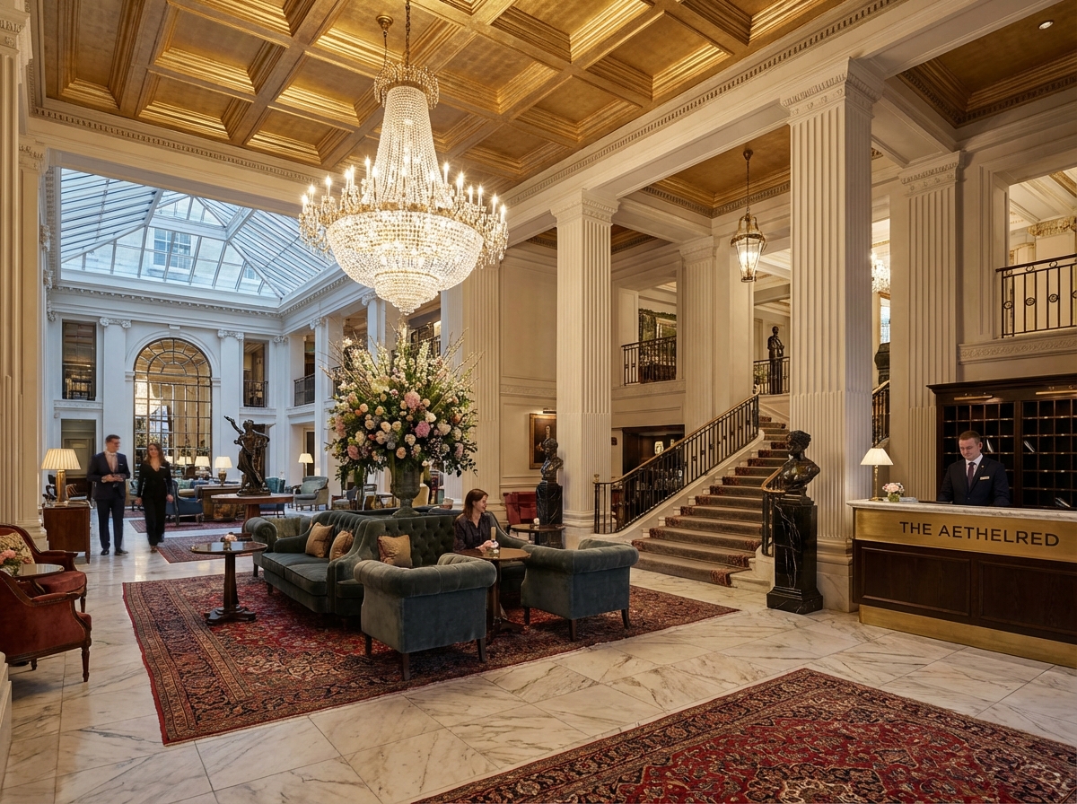 Luksusowe wnętrze hotelu